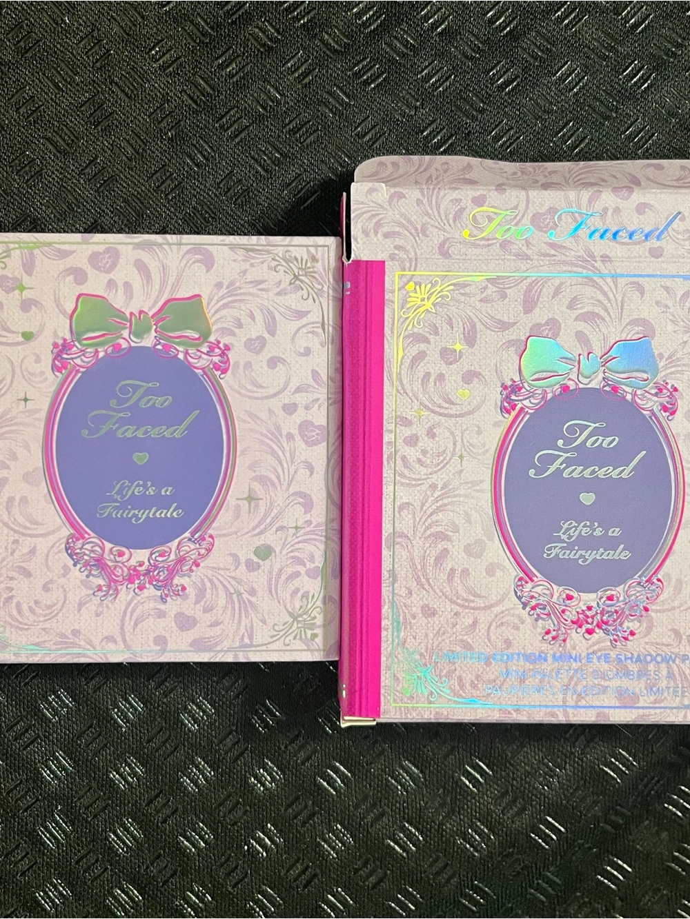 Too Faced Life's a Fairytale Eyeshadow Palette — Pink & Lavender Packaging